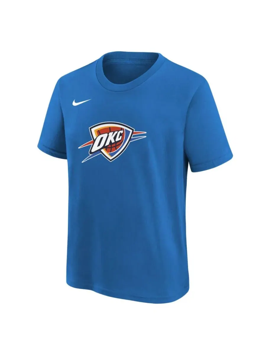Футболка с логотипом команды Nike, Oklahoma City Thunder — изображение 3 из 3, синий
