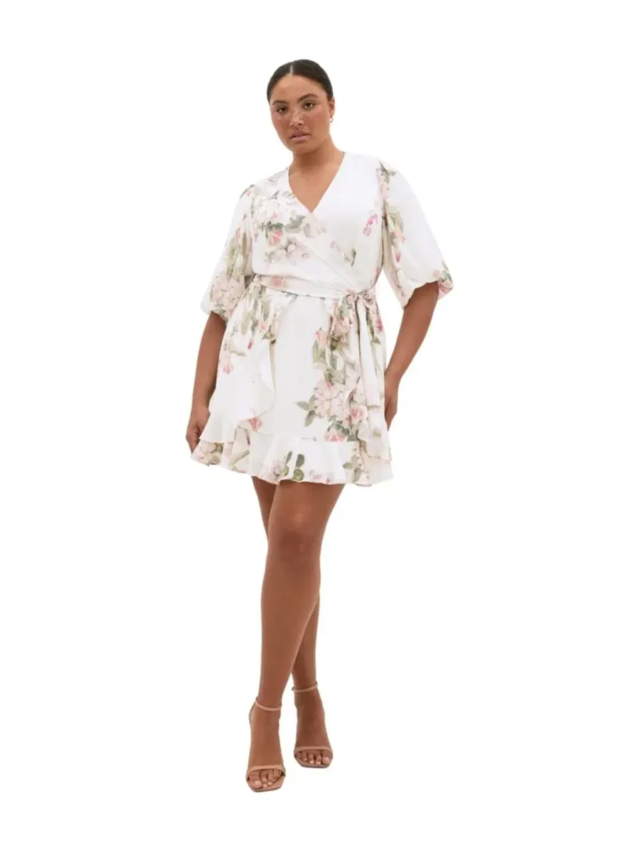 Платье-мини Koko Print City Chic, Delicate Fl — изображение 1 из 5