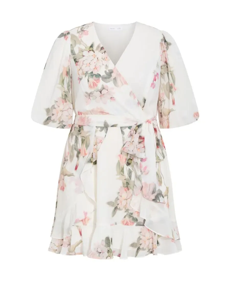 Платье-мини Koko Print City Chic, Delicate Fl — изображение 4 из 5