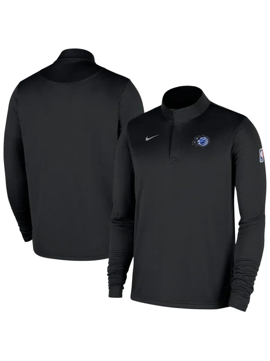 Nike Мужская черная толстовка Orlando Magic 2025/26 Authentic Coaches Quarter-Zip Dri-Fit с — изображение 1 из 3, черный