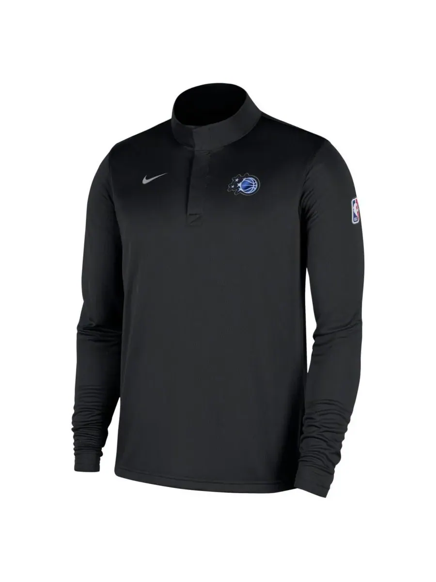 Nike Мужская черная толстовка Orlando Magic 2025/26 Authentic Coaches Quarter-Zip Dri-Fit с — изображение 2 из 3, черный