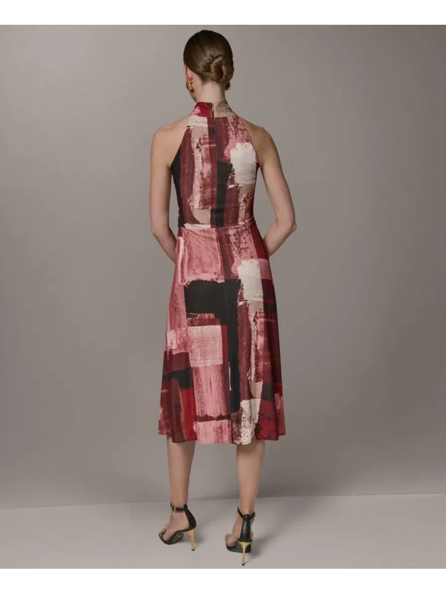 Платье с принтом, на шее-петле Donna Karan New York, Dk11309 Desert Clay — изображение 6 из 6