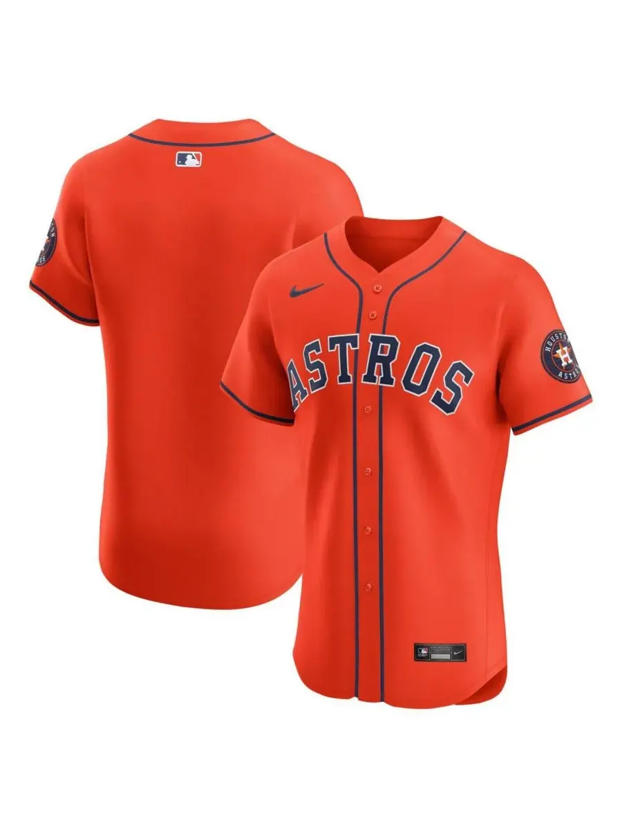Nike Мужская оранжевая альтернативная элитная футболка Houston Astros — изображение 1 из 3, оранжевый