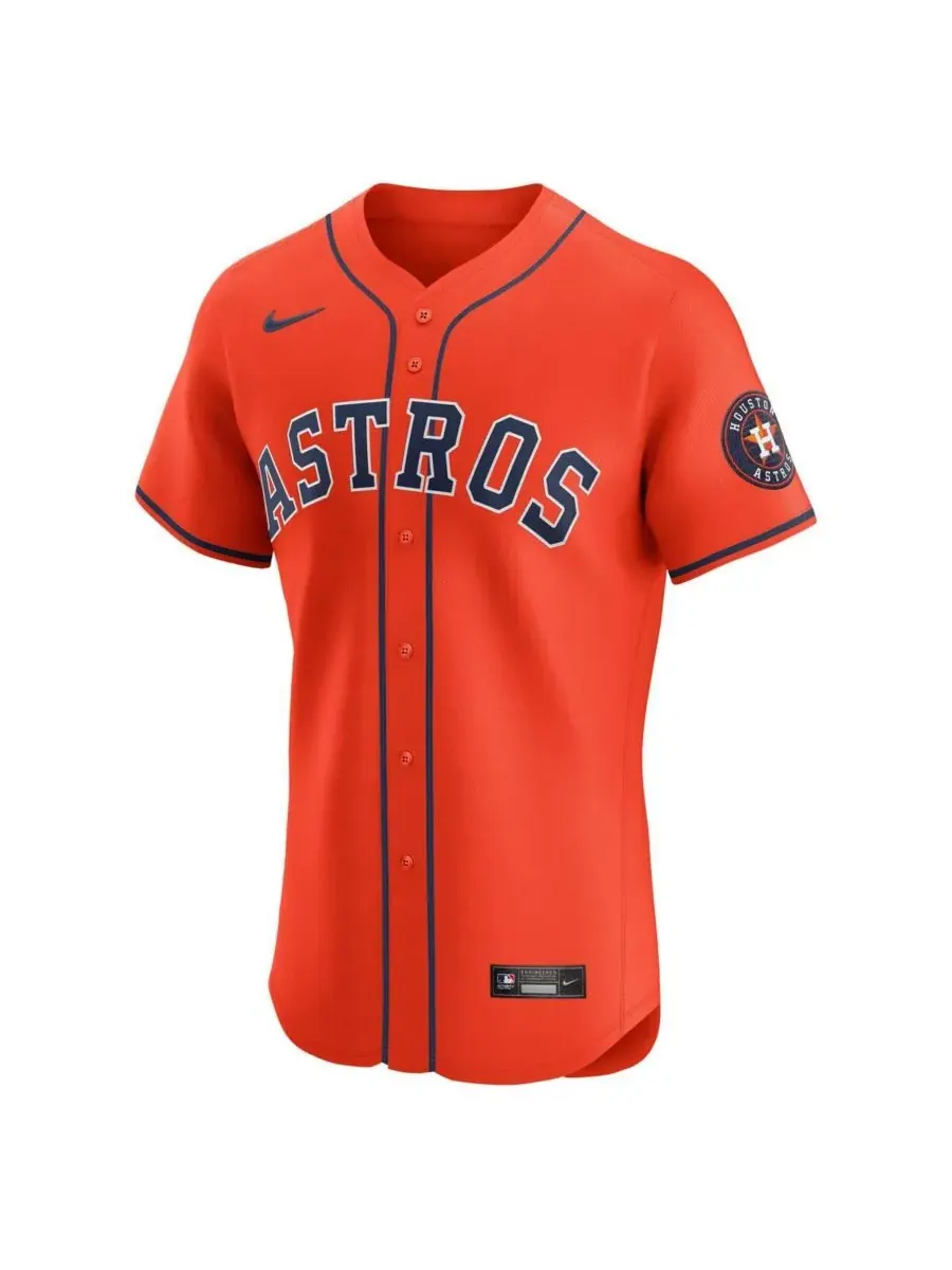 Nike Мужская оранжевая альтернативная элитная футболка Houston Astros — изображение 2 из 3, оранжевый