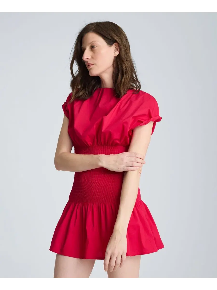 Платье мини с завышенной талией, кап-рукав, лодочка Kenneth Cole, Punch — изображение 4 из 6