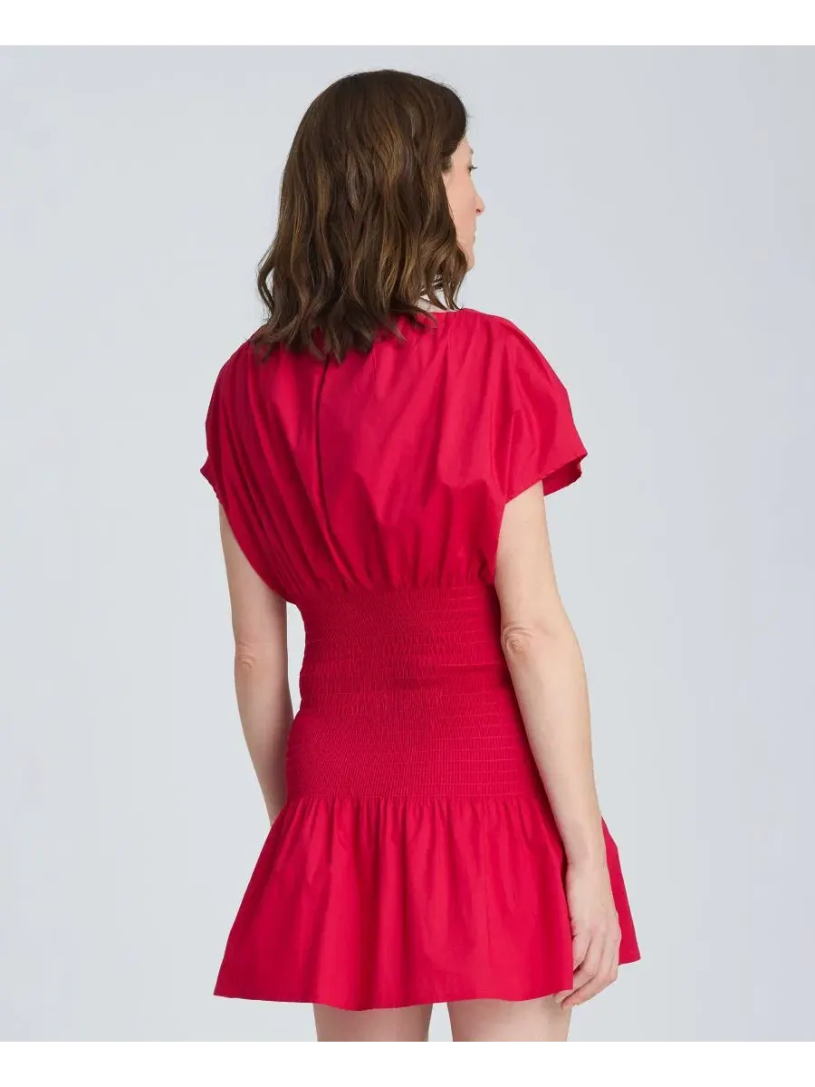 Платье мини с завышенной талией, кап-рукав, лодочка Kenneth Cole, Punch — изображение 5 из 6