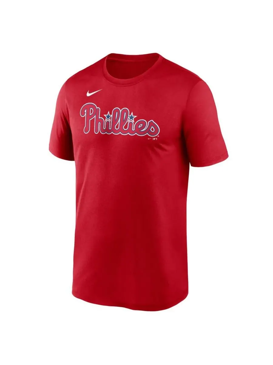 Nike Мужская красная футболка с именем и номером легенды команды Philadelphia Phillies Треа Тернера — изображение 3 из 3