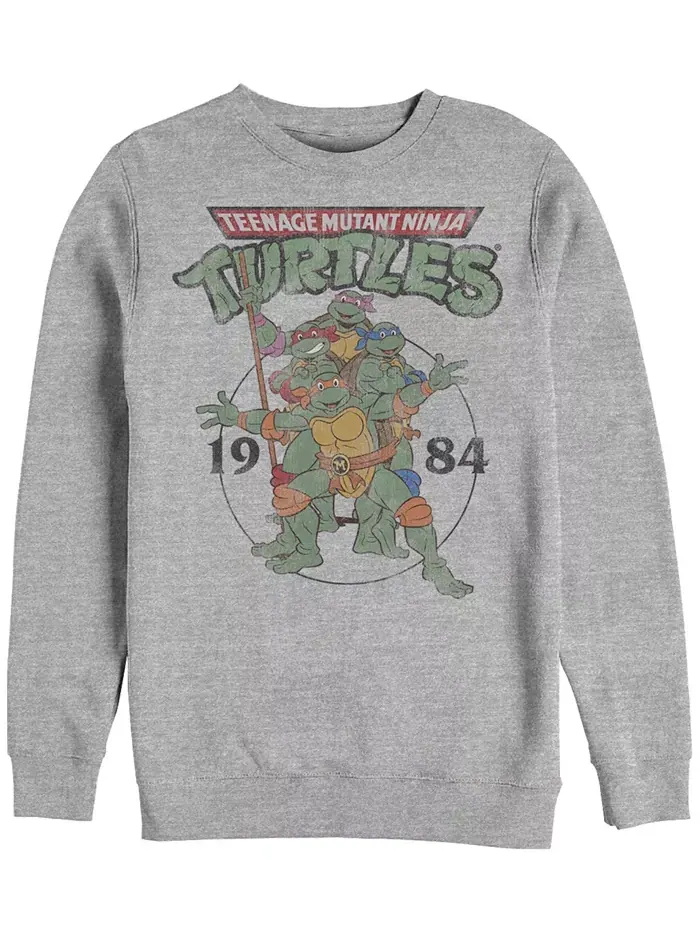 Мужская флисовая толстовка Teenage Mutant Ninja Turtles Group Elite Crew Fifth Sun — изображение 1 из 1
