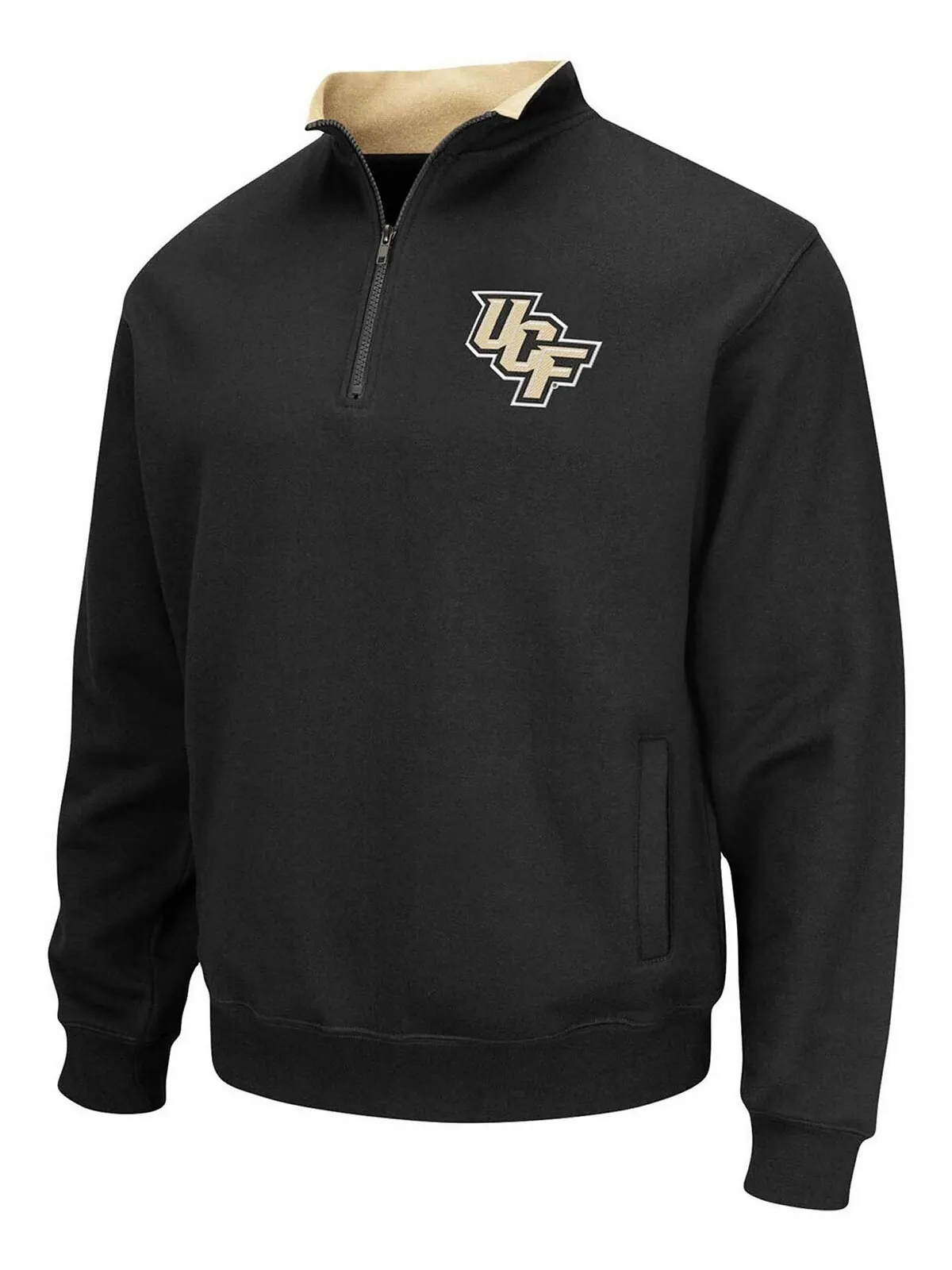 Мужская черная пуловерная куртка ucf knights tortugas logo с молнией на четверть Colosseum — изображение 2 из 3, черный