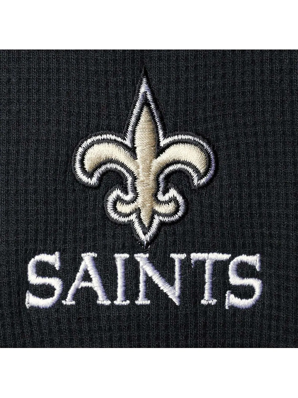 Мужская черная футболка new orleans saints maverick thermal henley с длинным рукавом Dunbrooke — изображение 2 из 4, черный