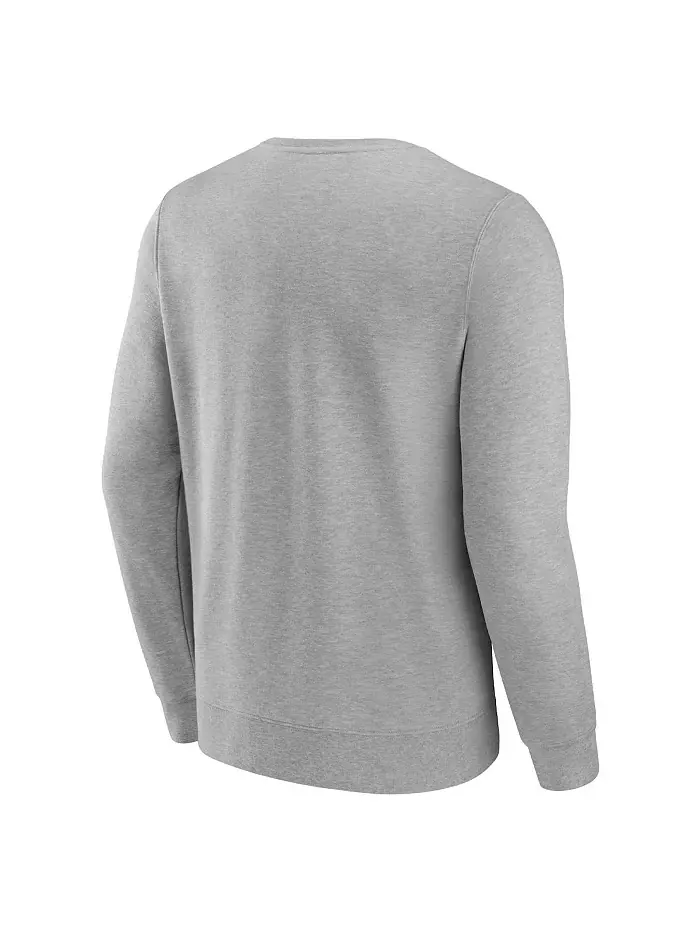 Мужская толстовка с начесом серого цвета Brooklyn Nets True Classics Vintage Pullover Fanatics — изображение 2 из 3