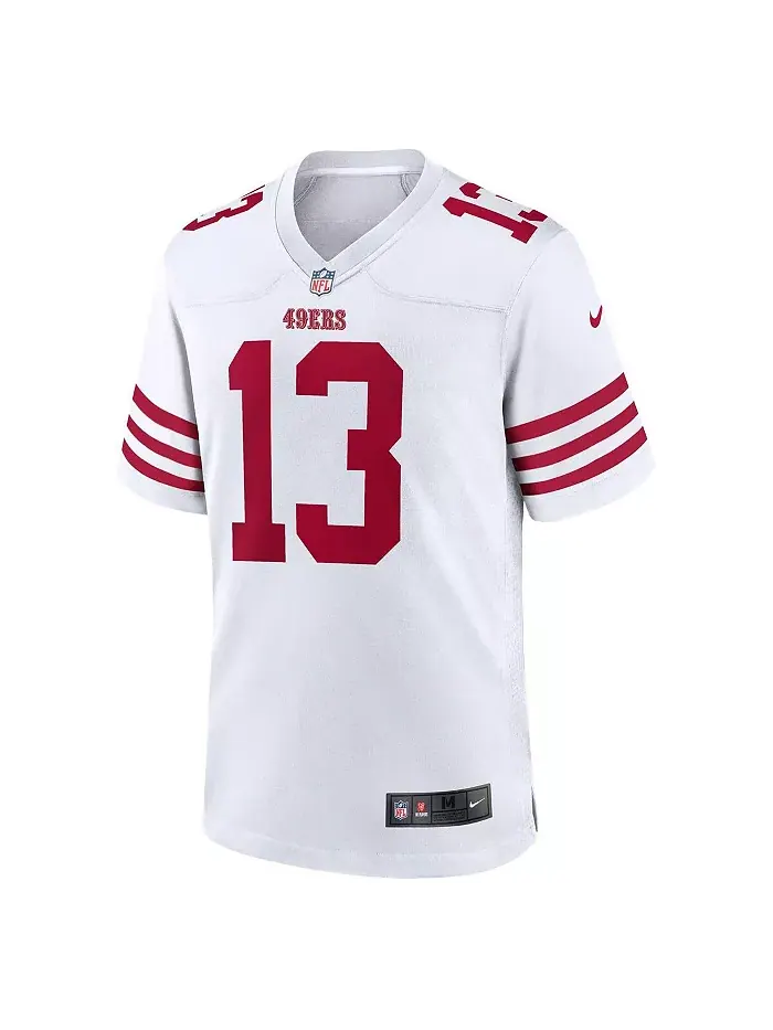 Мужская игровая футболка Brock Purdy белого цвета San Francisco 49ers Nike — изображение 3 из 3