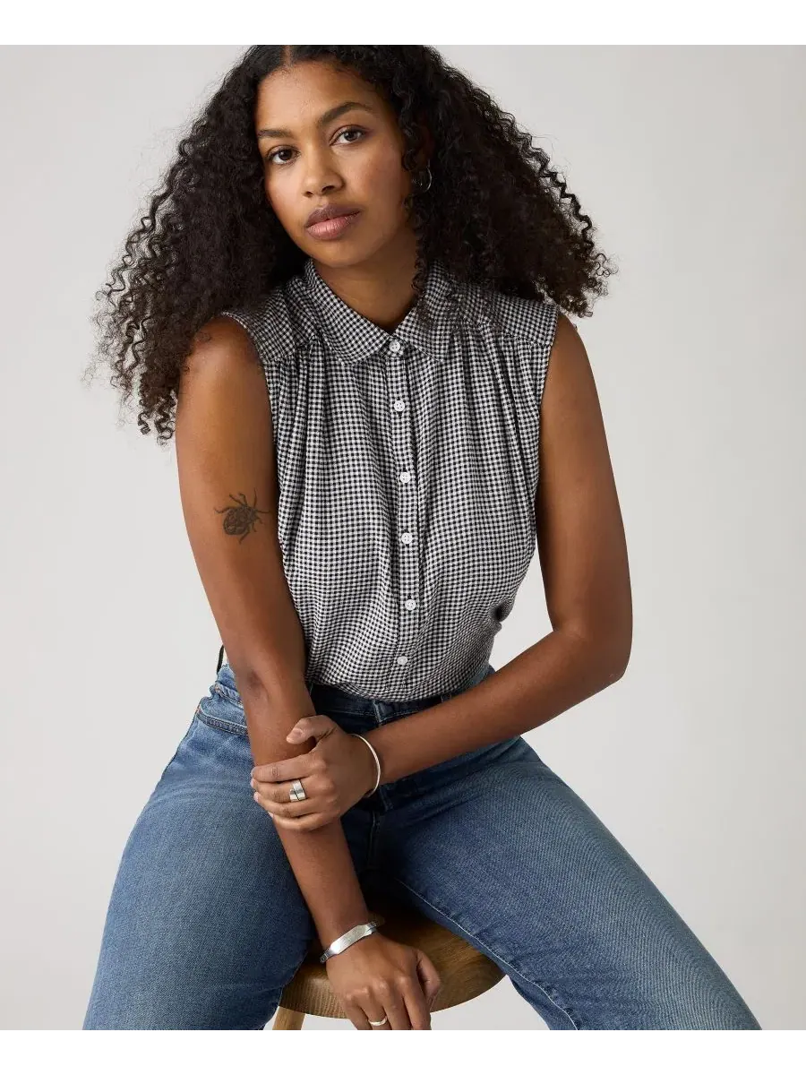 Женская блузка Londynn с воротником-стойкой и свободным кроем Levi'S — изображение 3 из 4