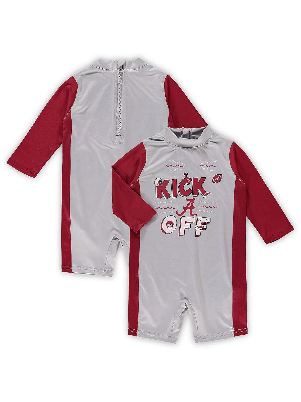 Гидрокостюм для девочек-подростков Серый, Багровый Alabama Crimson Tide Wave Runner Outerstuff — изображение 1 из 3