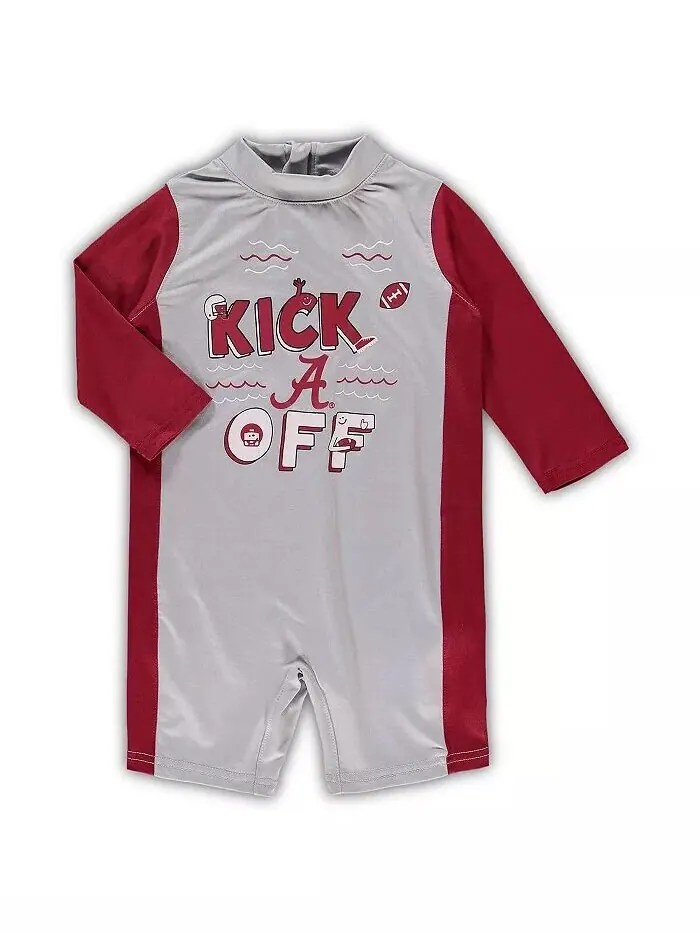 Гидрокостюм для девочек-подростков Серый, Багровый Alabama Crimson Tide Wave Runner Outerstuff — изображение 2 из 3