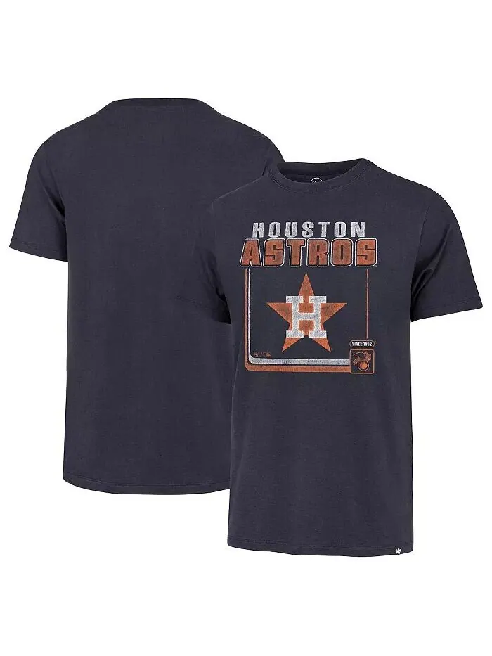 Мужская темно-синяя футболка Houston Astros Borderline Franklin '47 Brand — изображение 1 из 1