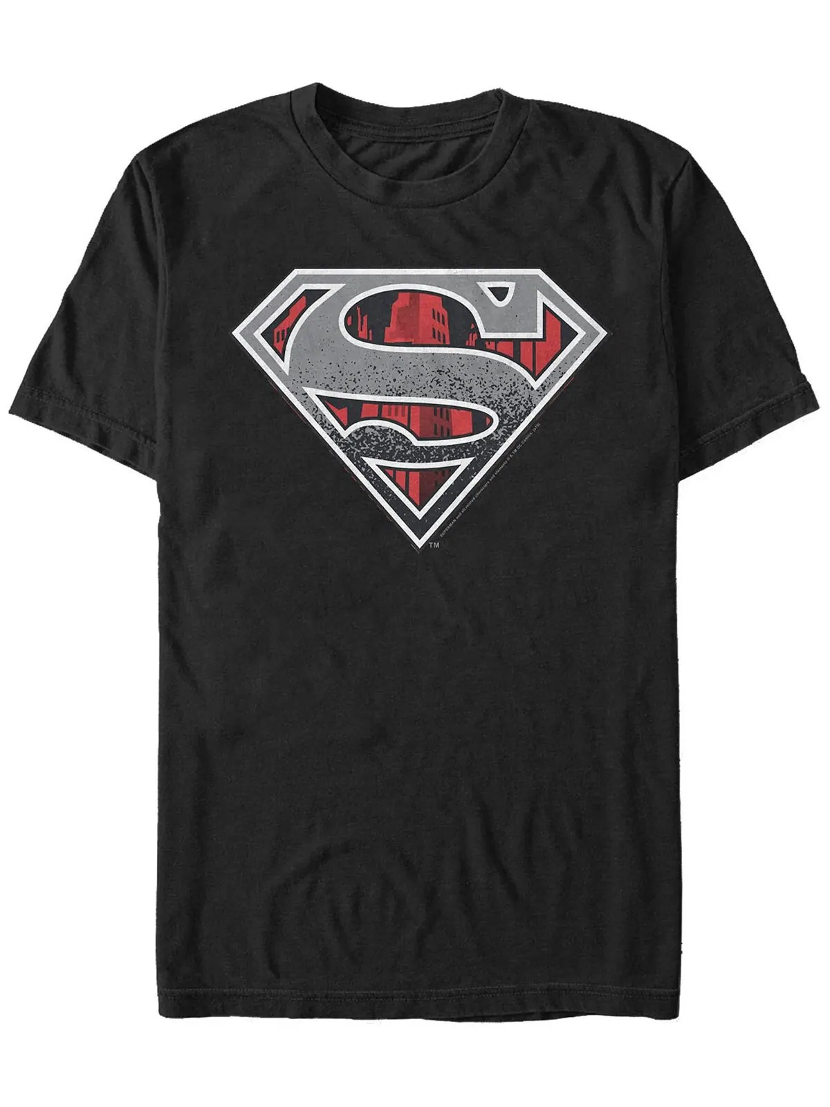Мужская футболка с коротким рукавом dc superman concrete logo Fifth Sun — изображение 1 из 1, черный