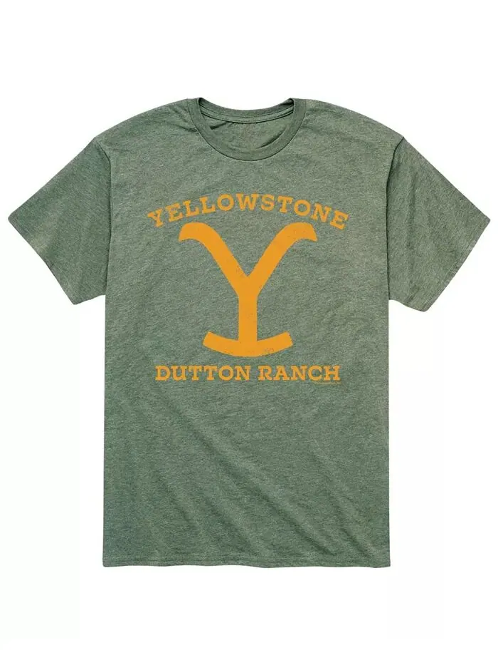 Мужская желтая футболка Yellowstone Dutton Ranch AIRWAVES — изображение 1 из 1