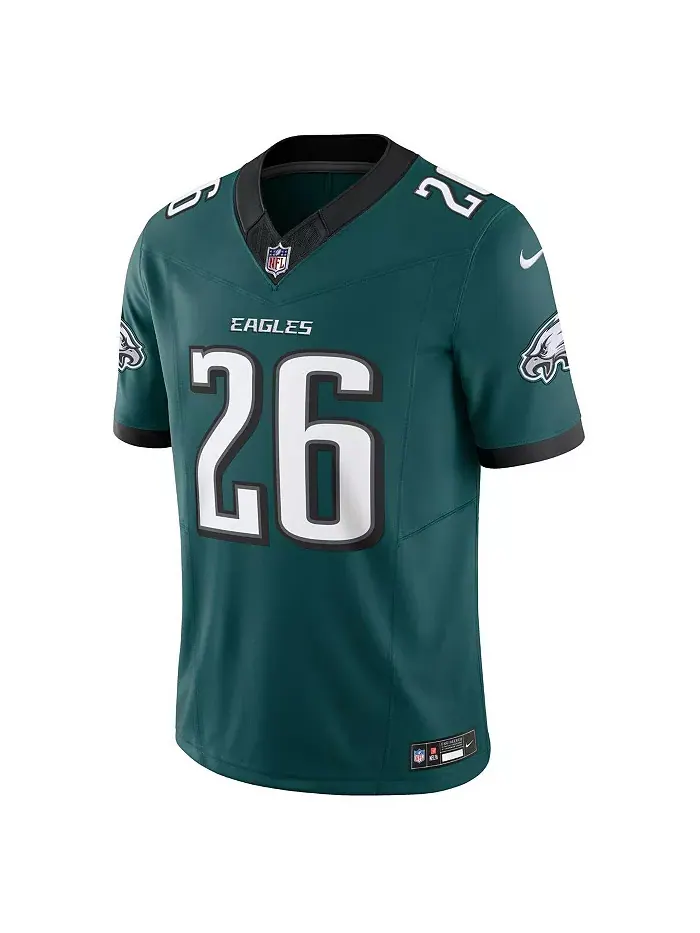 Мужская лимитированная джерси Philadelphia Eagles Vapor F.U.S.E. цвета Midnight Green с именем — изображение 3 из 3