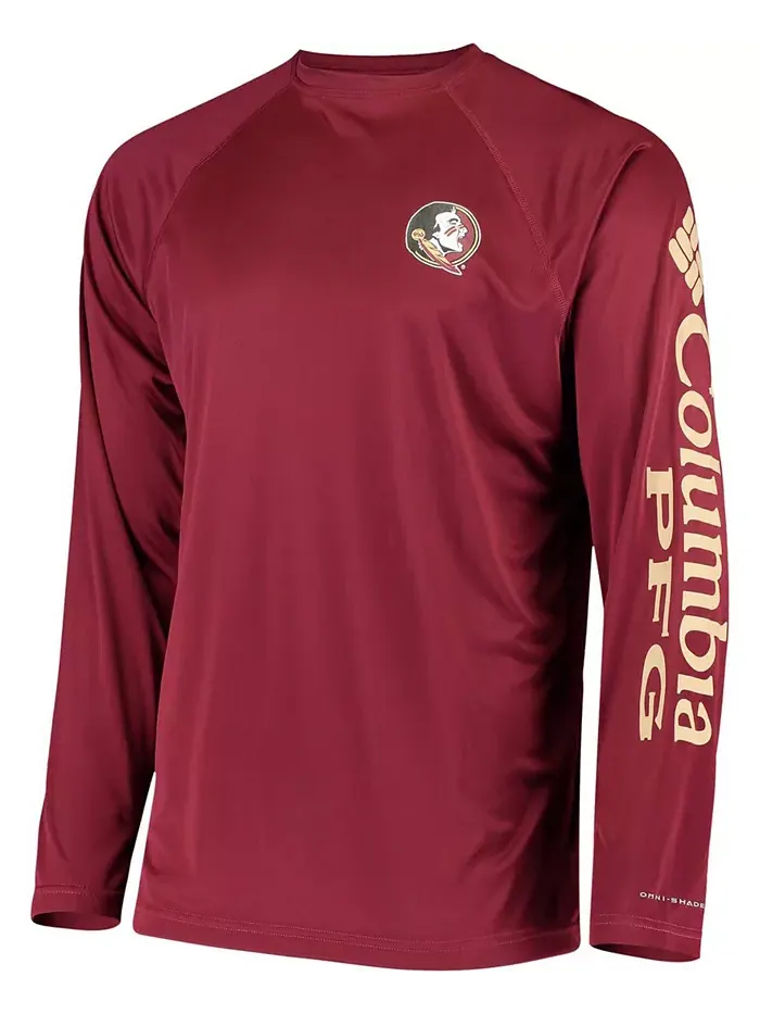 Мужская футболка с длинным рукавом PFG Garnet Florida State Seminoles Terminal Tackle Omni-Shade — изображение 2 из 3