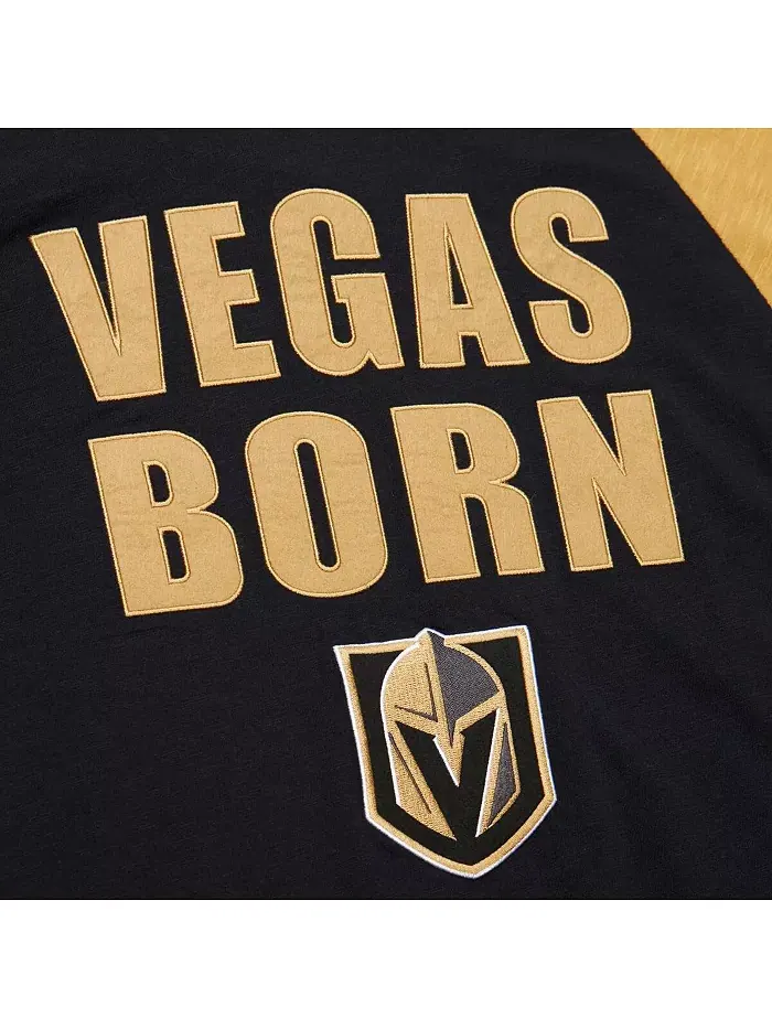 Мужская футболка с длинным рукавом Legendary Slub Raglan Vegas Golden Knights черного/золотого — изображение 3 из 5