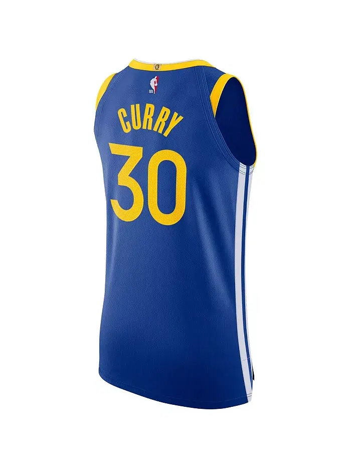 Мужская оригинальная майка Stephen Curry Royal Golden State Warriors 2020/21 — Icon Edition Nike — изображение 3 из 3