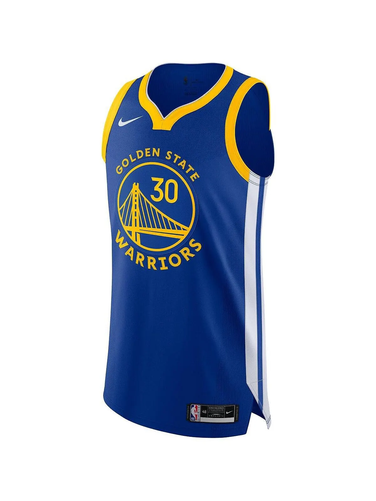 Мужская футболка stephen curry royal golden state warriors 2020/21 authentic jersey — icon edition — изображение 2 из 3