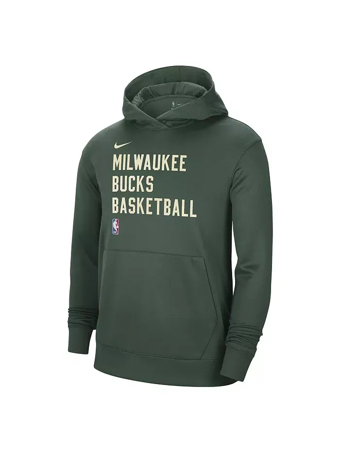 Мужская и женская худи для тренировок Milwaukee Bucks 2023/24 Performance Spotlight On-Court цвета — изображение 3 из 3