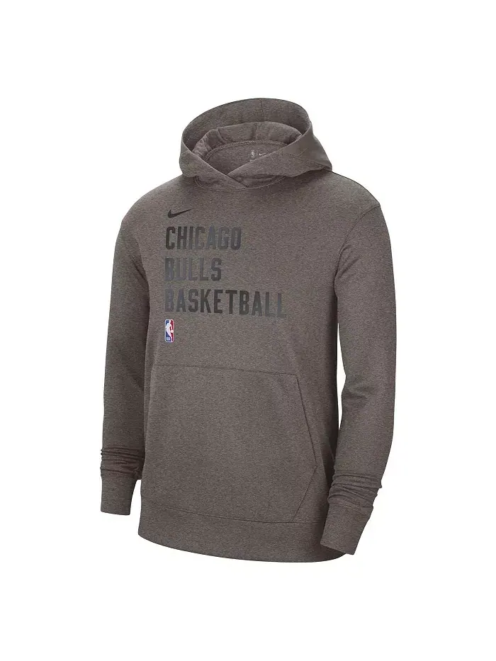 Мужская и женская оливковая толстовка с капюшоном Chicago Bulls 2023/24 Performance Spotlight — изображение 3 из 3