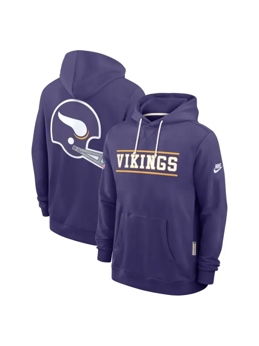 Худи Nike с капюшоном, с принтом, Minnesota Vikings — изображение 1 из 4, фиолетовый