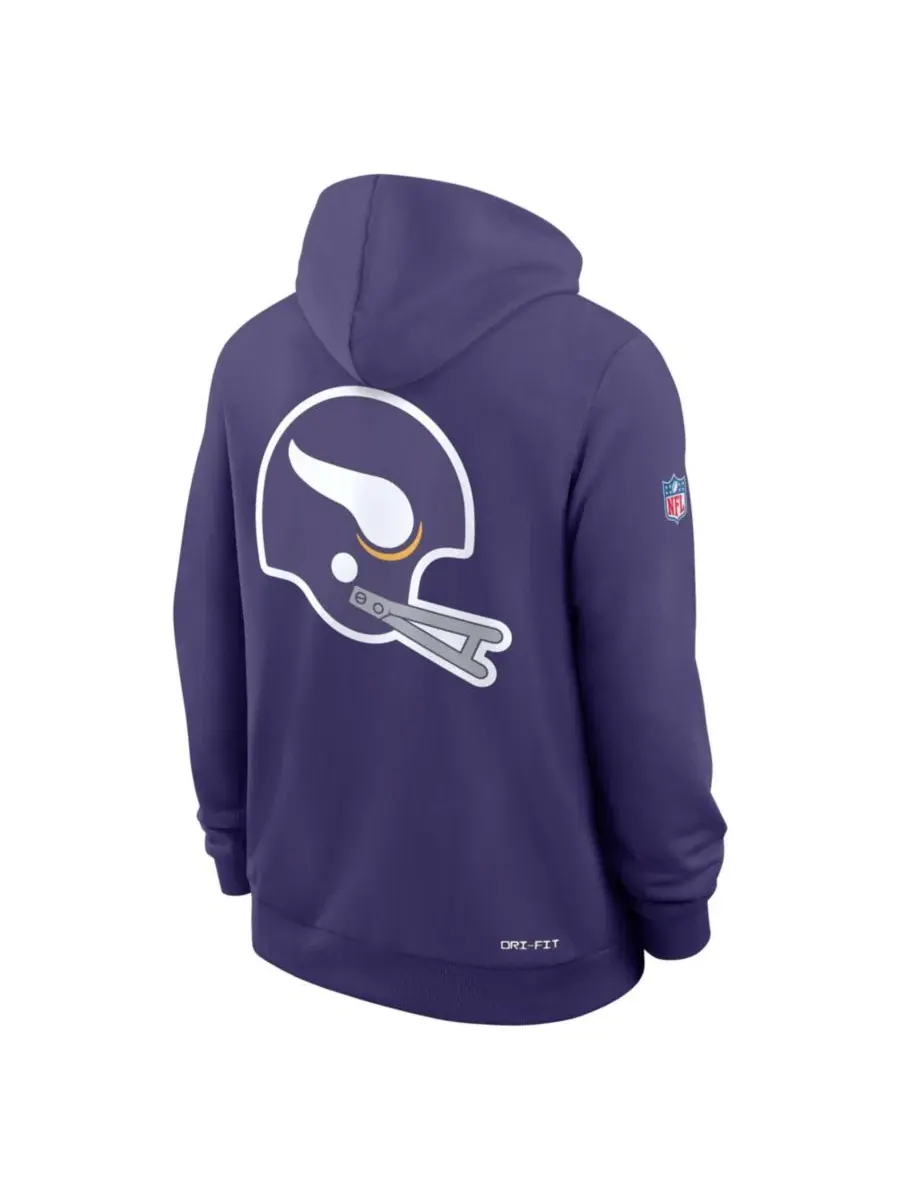 Худи Nike с капюшоном, с принтом, Minnesota Vikings — изображение 3 из 4, фиолетовый