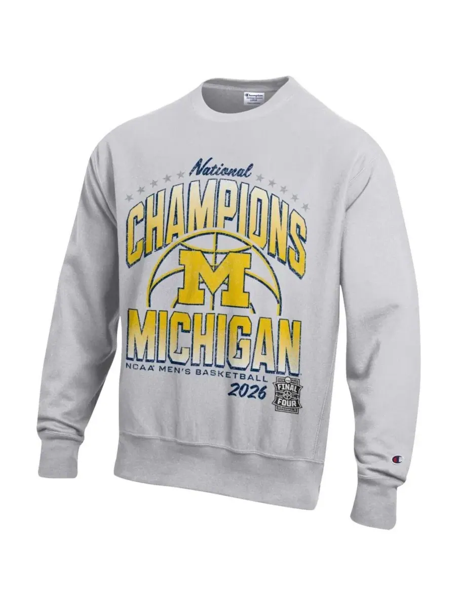 Толстовка из футера с принтом 2026 NCAA Men's Basketball National Champions Reverse Weave Champion — изображение 2 из 3