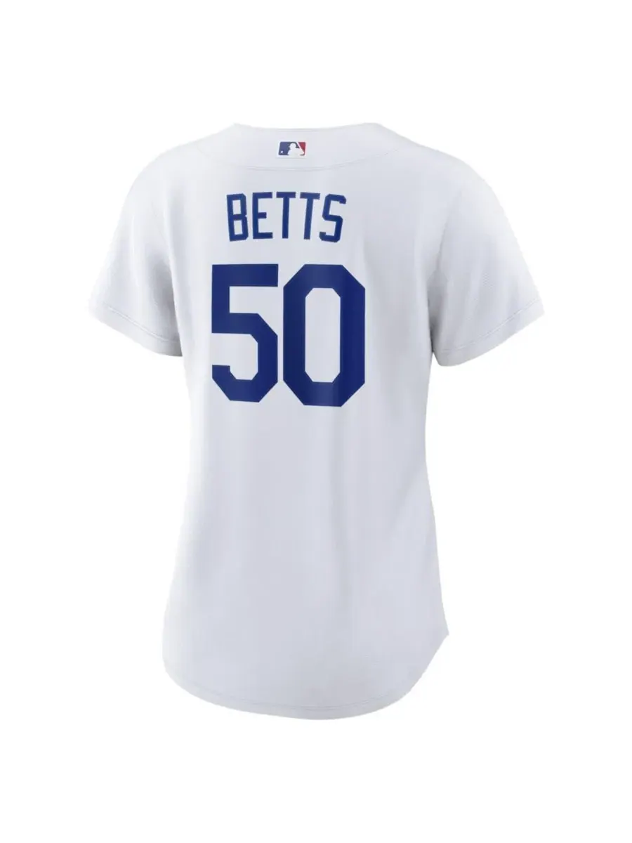 Реплика джерси Mookie Betts Los Angeles Dodgers Home Replica Jersey Nike — изображение 3 из 3, белый