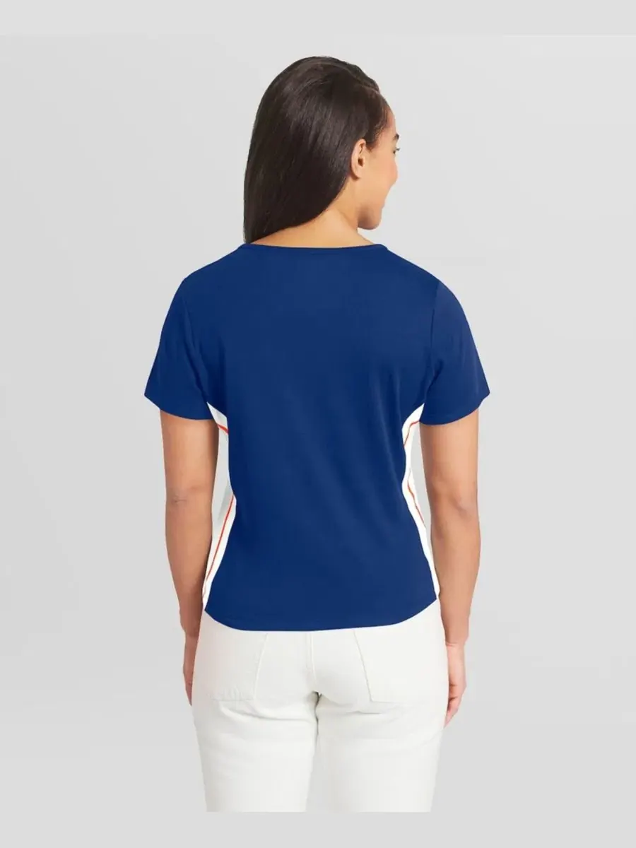 Футболка-кроп с вырезом лодочкой New York Mets WEAR by Erin Andrews — изображение 4 из 4, королевский
