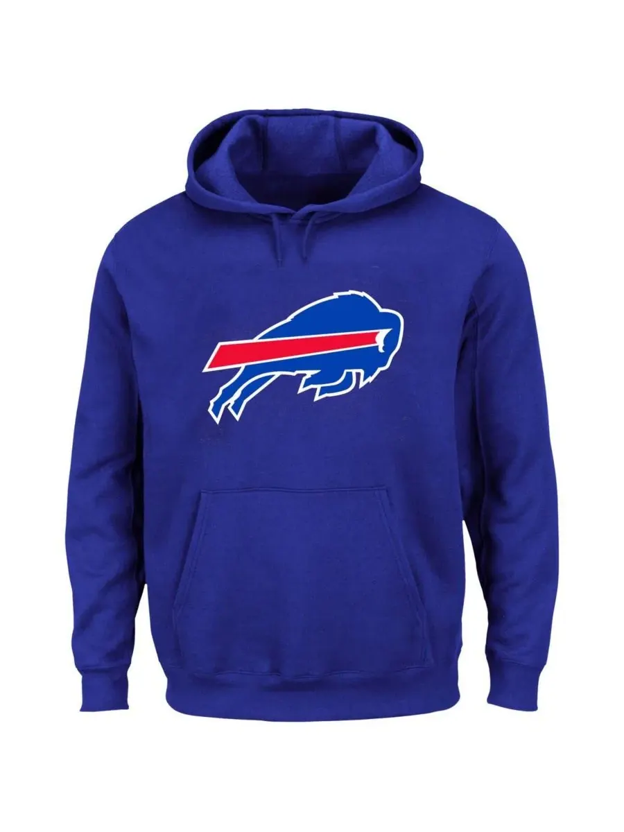 Толстовка с капюшоном на флисе с принтом Josh Allen Fanatics — изображение 2 из 3, королевский