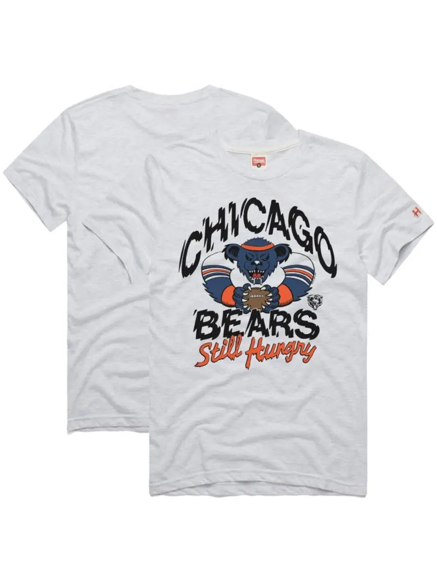 Футболка с длинным рукавом из трикотажа Chicago Bears NFL x Grateful Dead Homage — серый