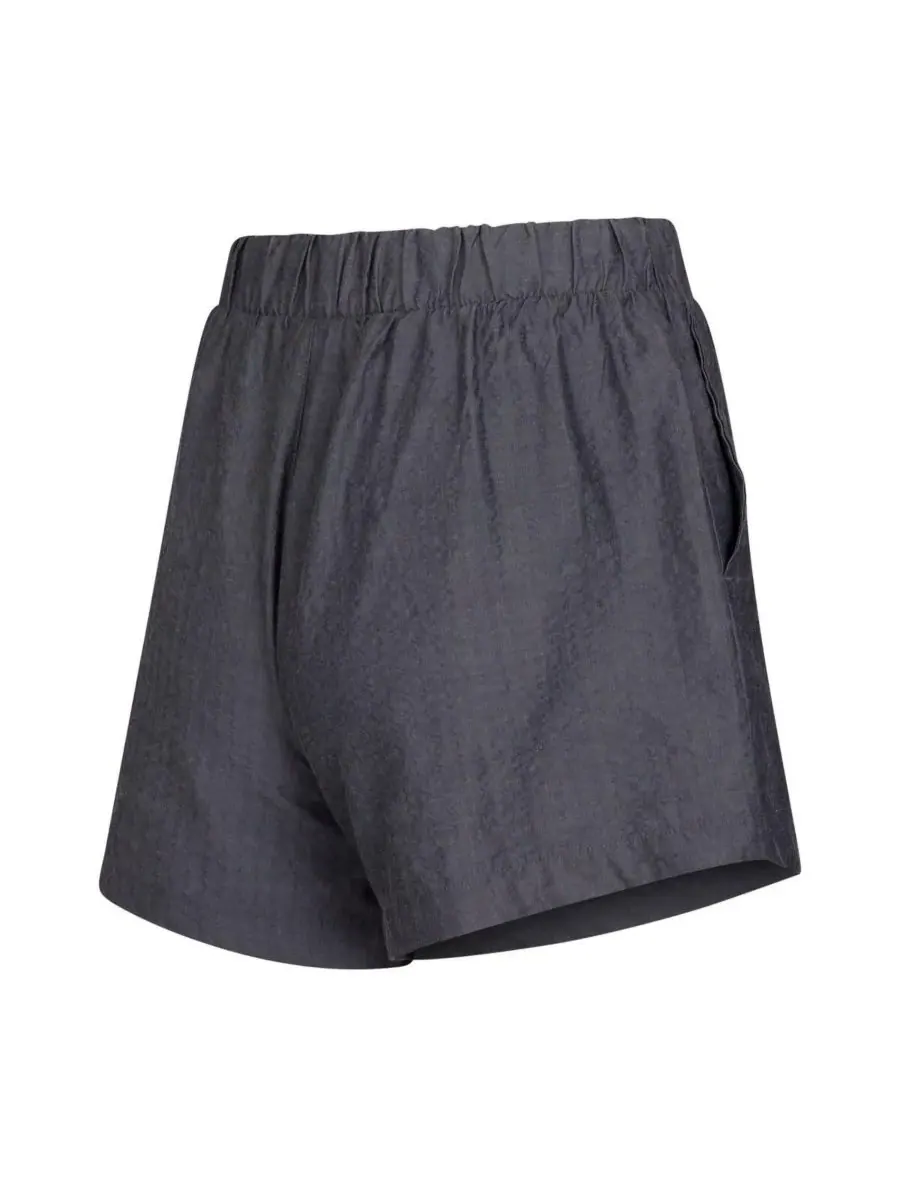 Concepts Sport Комплект из двух женских боксерских шорт цвета хаки с полосками и однотонной — изображение 2 из 5, темно-серый