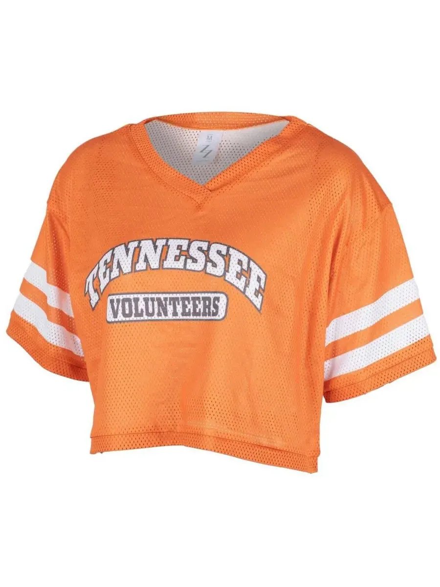 ZooZatz Женская укороченная футболка с V-образным вырезом Tennessee Orange Tennessee Volunteers из — оранжевый