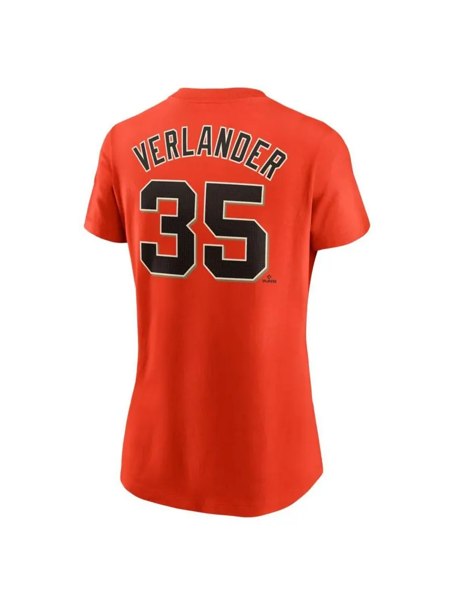 Nike Женская оранжевая футболка с номером игрока команды San Francisco Giants Джастина Верландера — изображение 3 из 3