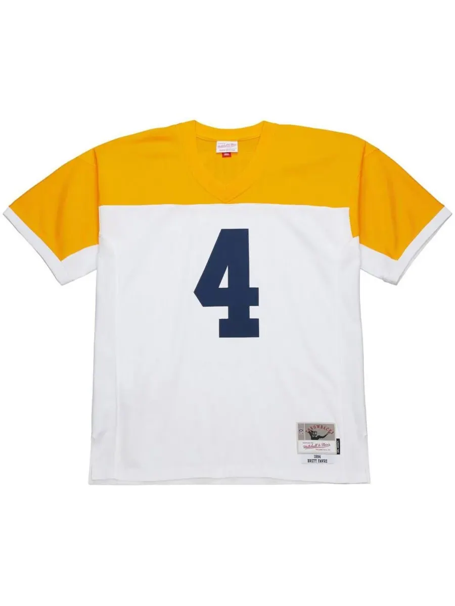 Mitchell & Ness Мужская белая реплика майки Бретта Фавра из команды Green Bay Packers образца 1994 — изображение 2 из 5