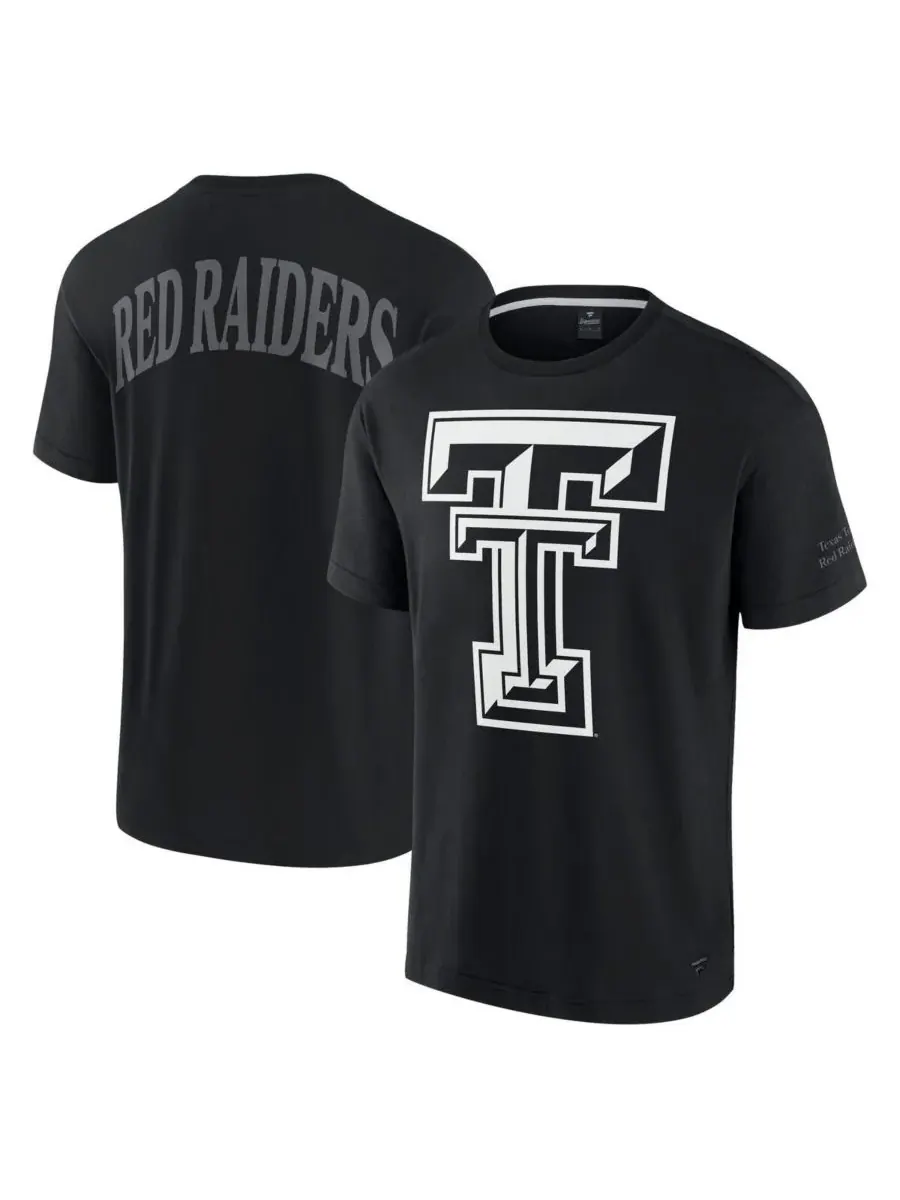 Fanatics Мужская черная футболка Texas Tech Red Raiders Iconic — изображение 1 из 2, черный