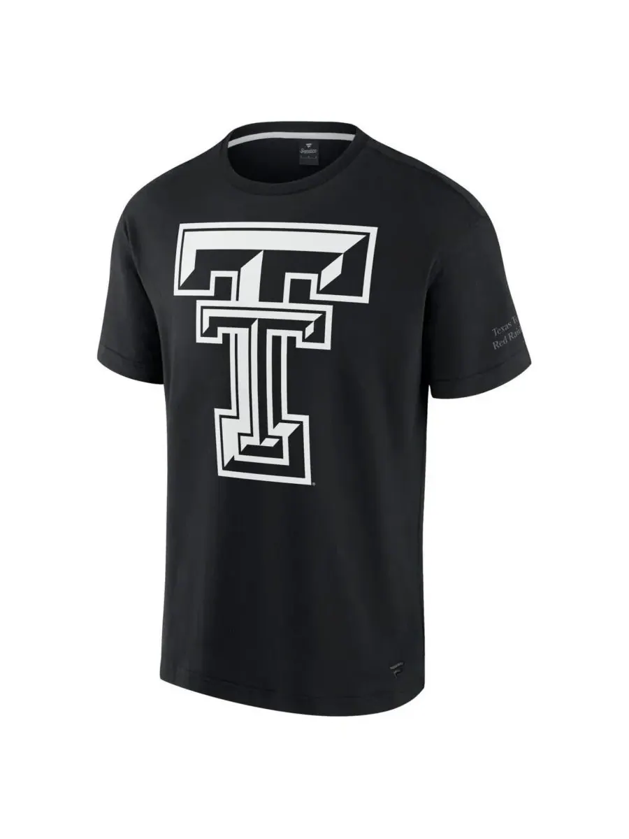 Fanatics Мужская черная футболка Texas Tech Red Raiders Iconic — изображение 2 из 2, черный