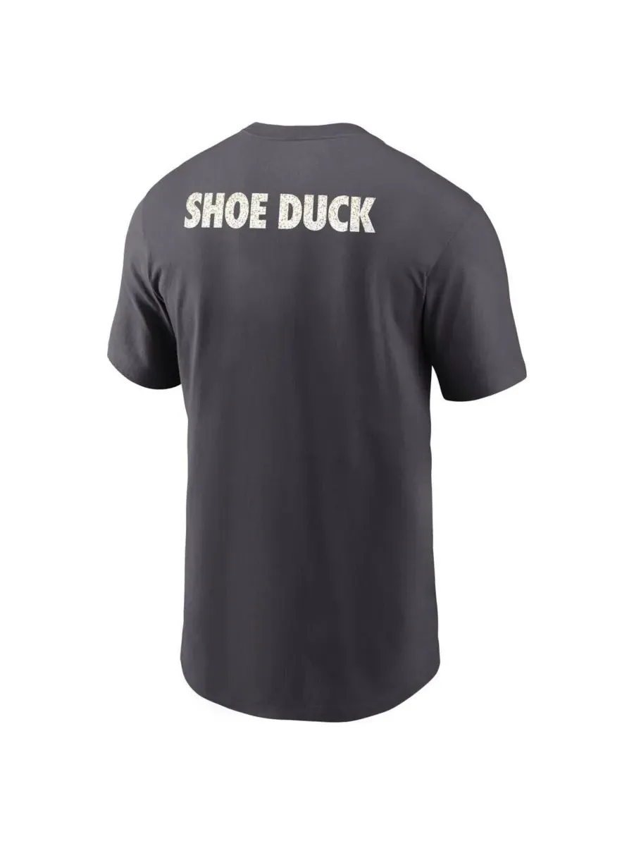Nike Мужская футболка Oregon Ducks цвета антрацит с логотипом Shoe Duck Unstoppable Force Dri-FIT — изображение 3 из 3, серый