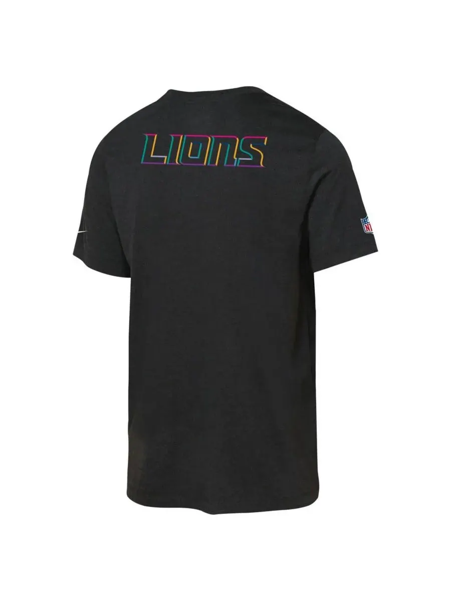 Nike Футболка Big Boys and Girls Black Detroit Lions 2025 NFL Crucial Catch Tri-Blend Dri-FIT для — изображение 3 из 3
