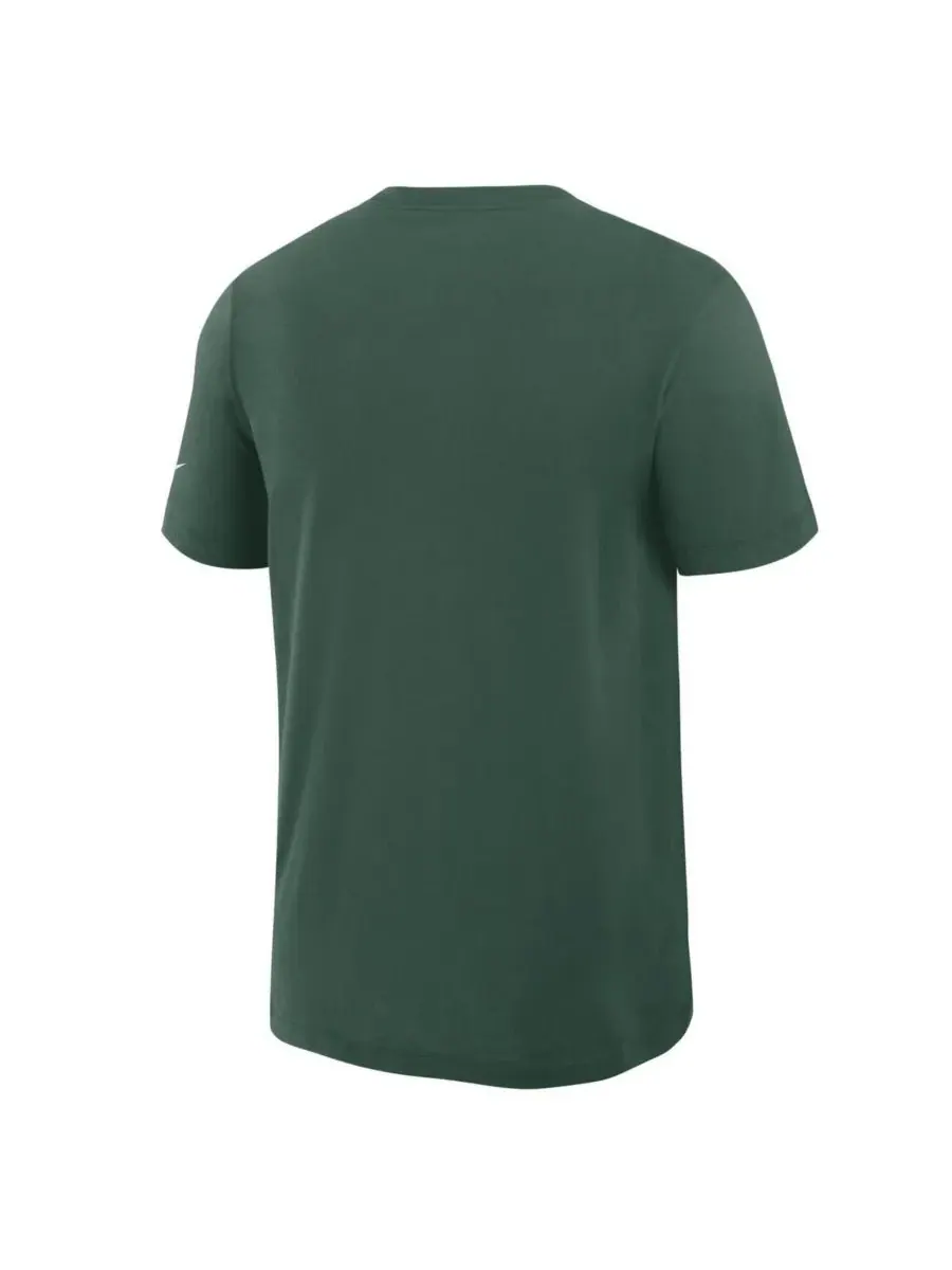 Nike Мужская футболка Green Bay Packers Left End Run Slub Performance — изображение 3 из 3, зеленый