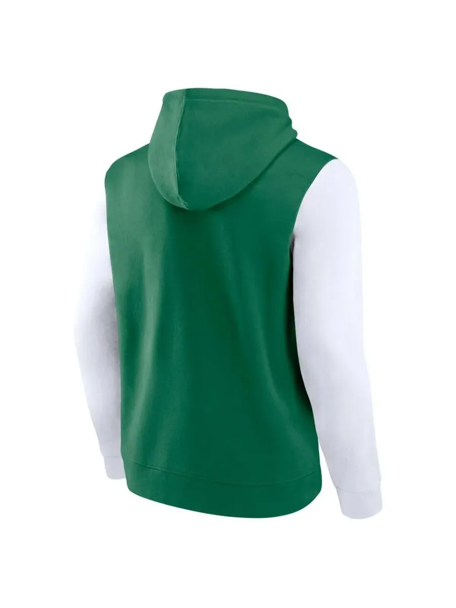 Fanatics Мужская флисовая толстовка с капюшоном New York Jets ярко-зеленого цвета — изображение 3 из 3, зеленый