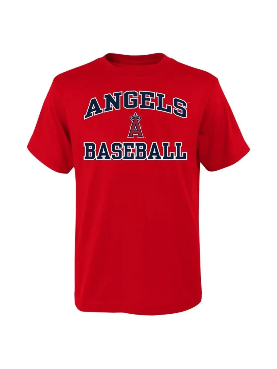 Outerstuff Футболка Big Boys Red Los Angeles Angels Heart and Soul — изображение 1 из 1, красный