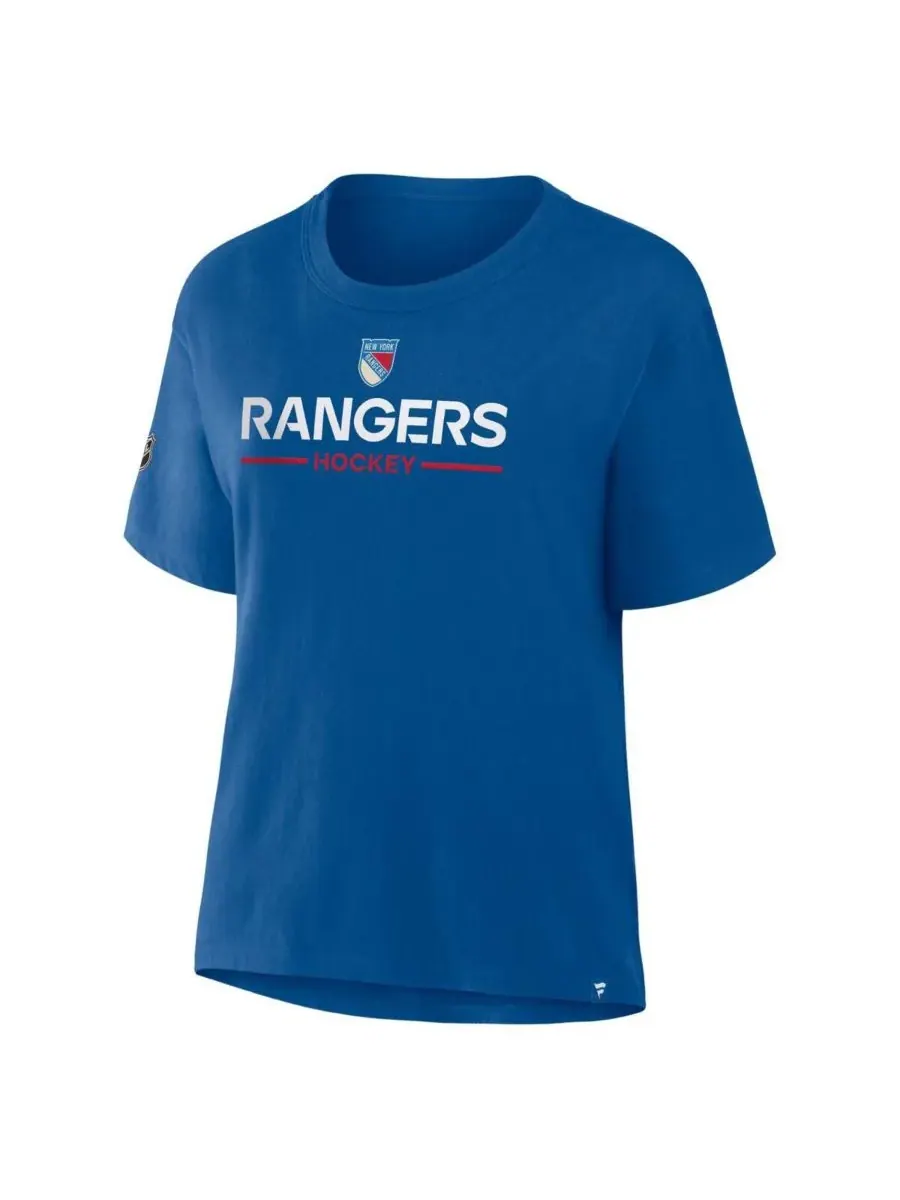 Fanatics Женская синяя футболка New York Rangers, посвященная столетию клуба — изображение 3 из 3, синий