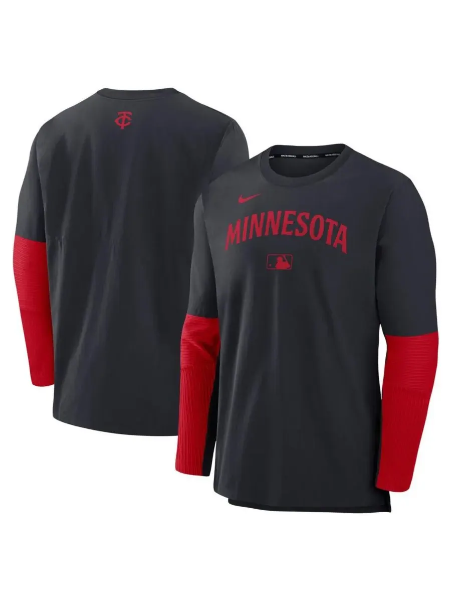 Nike Мужская толстовка-пуловер Minnesota Twins из легкой ткани Tri-Blend Performance — изображение 1 из 3