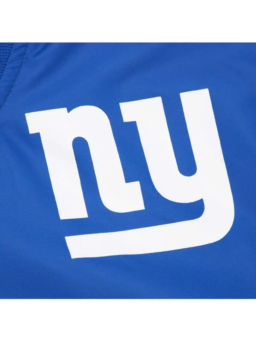Мужская атласная куртка Lawrence Taylor Royal New York Giants с принтом, посвященным бывшему игроку — изображение 2 из 5